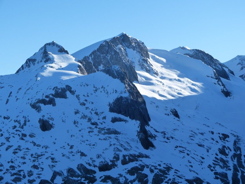 Domes De Miage, dort waren wir gestern unterwegs