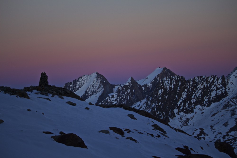 Hochfirst und Liebenerspitze bei Sonnenuntergang